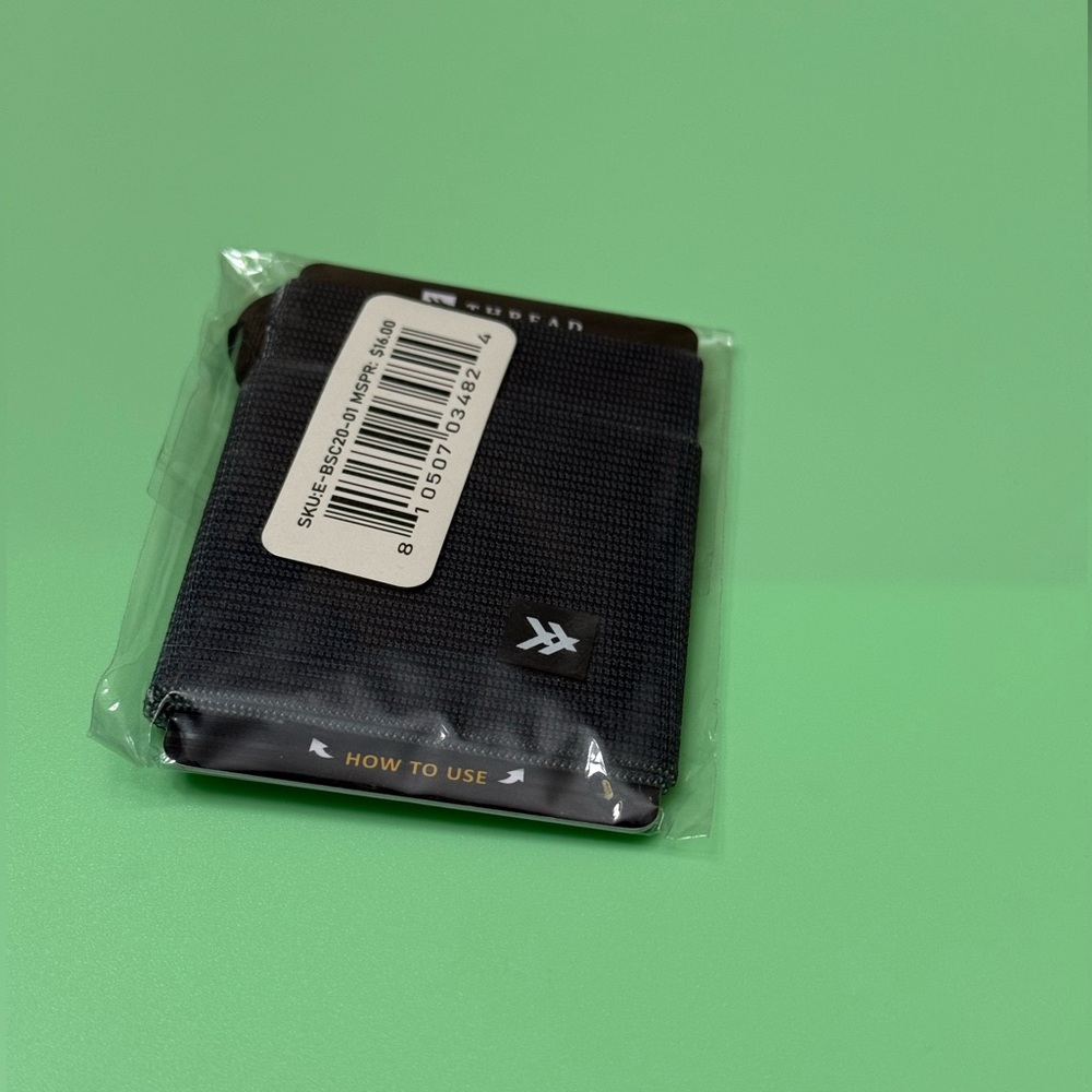 Thread Elastic Wallet – Black - Picture 2 of 6